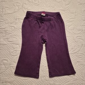 Tea Collection girls 12-18 months purple pull on pants VGUC
